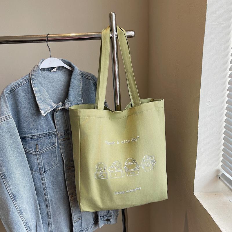 New 2025 Shoulder Bag Large Capacity Canvas Tote Bag Women's Casual Versatile Cloth Bag Class Bag