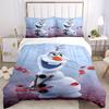 3pcs Frozen II Olaf Snowman Quilt Cover Set, Soft and Cozy Bedroom, Guest Room and Dorm Decorative Bedding 3-Piece Set 1 Quilt Cover + 2 Pil