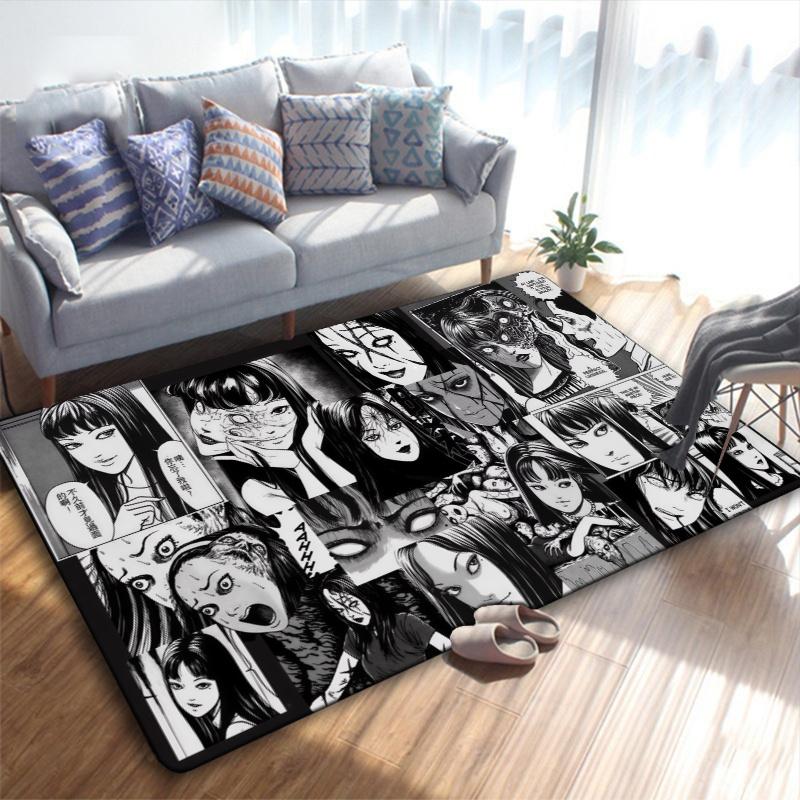Tomie Junji Carpet Rug for Living Room Bedroom Home Sofa Decoration,Kids play Non-slip Floor Mat