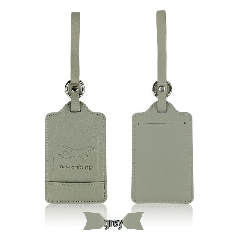 Customizable PU Leather Luggage Tag with Corporate Logo