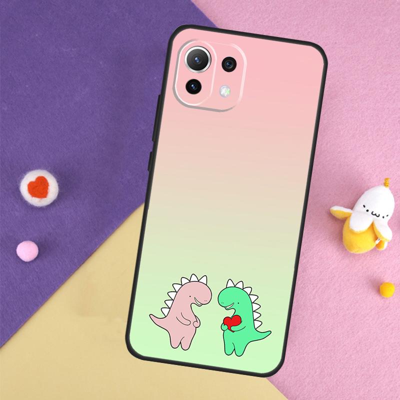 Cute Dinosaur Tea-Rex Case For Xiaomi 15 Ultra 13 14 14T 11T 12T 13T Pro POCO X7 Pro X3 X5 X6 F5 F6 M6 Pro Cover