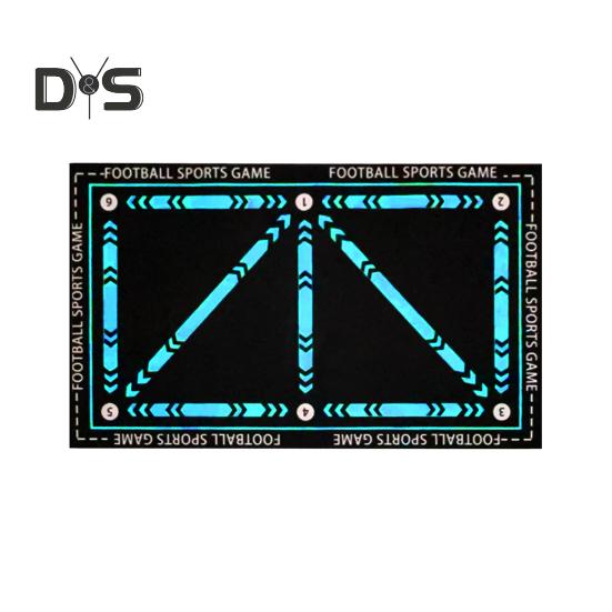 

Футбольный коврик для тренировки шагов, бесшумный футбольный спортивный вспомогательный коврик, нескользящее футбольное оборудование для тренировок на ловкость и скорость M синий