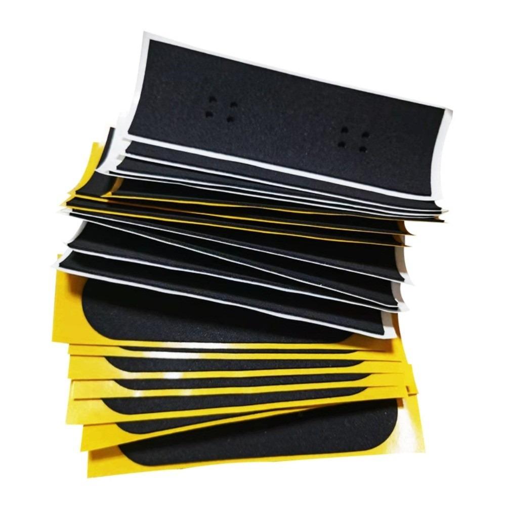 1/6 Stück Schaumstoffgriff Fingerboard Griffbänder Ungeschnitten Schwarz Fingerboard Deck Aufkleber 110x38mm 100x28mm Selbstklebende Rutschfeste Aufkleber