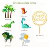 Dinosaur Cake Toppers Forest Series Cute Dinosaur Set Baking Cake Decoration for Baby Shower Birthday Party and Theme Party