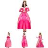 Magical Polyester Sleeping Beauty Princess Dress With Headwear For Special Events