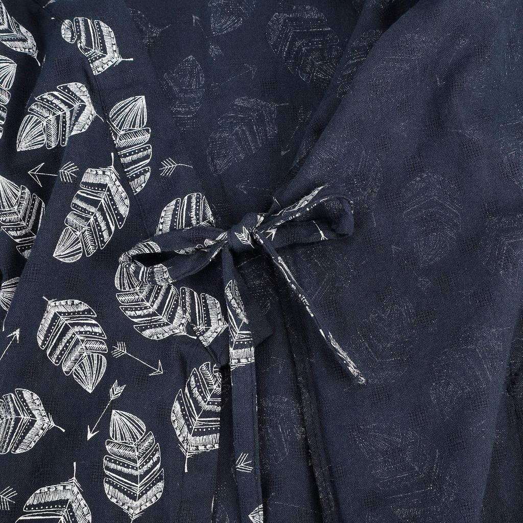 Men's Jinbei Pajamas, Cotton, Spring, Summer, and Autumn, Loungewear, Loungewear, Sleepwear, Nightwear, Front-Opening, Lightweight, with Chest Pocket,