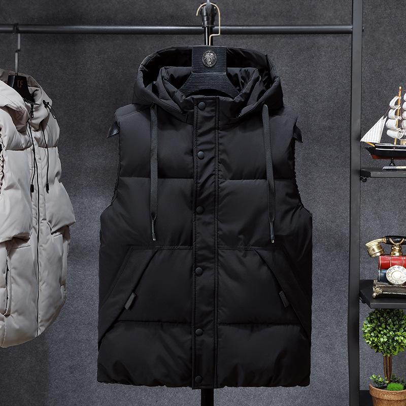 Men S Thickened Detachable Hood Camouflage Work Sleeveless Waistcoat Vest Outerwear