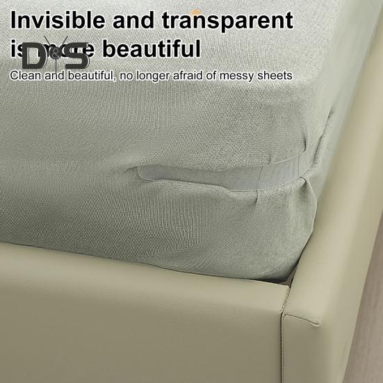 Suport de cearșaf de pat cu bandă de blocare 4 bucăți de cearșaf de pat cu bandă de blocare, pentru utilizare grea, ține cearșafurile strânse, colț, cearșaf de pat, curea, clemă de fixare, se potrivește tuturor dimensiunilor de saltele