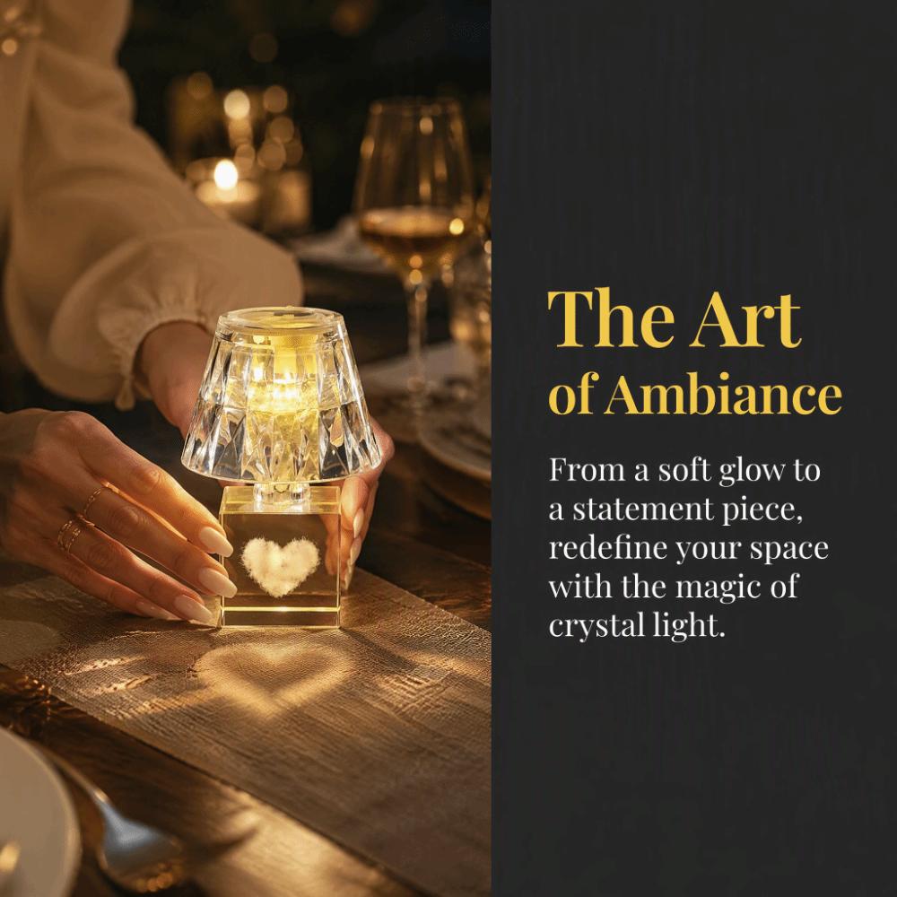 LED Modern Crystal Table Lamp Acrylic Bedside Night Light Creative Crystal Desk Lamp Home