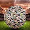 Crayon Shin Print Size 5 Soccer Ball, Standard Match Football for Sports Game and Team Practice, Ideal Gift for Soccer Fans