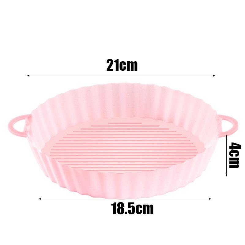 1PCS Pot for Airfryer Reusable Air Fryer Accessories Baking Basket Pizza Plate Grill Pot Kitchen Cake Cooking Baking Tools