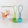 Dog Tug-of-War Ball - Food-Dispensing, Teeth-Cleaning Toy for Medium & Large Dogs