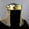 Casque Couronne du Roi Arthur: Armure de Chevalier Médiéval Faite à la Main avec Côte de Mailles