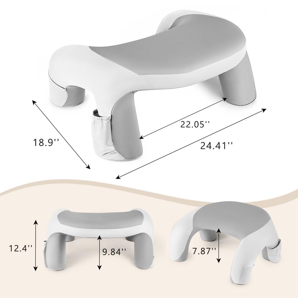 Soft Lap Desk Pillow for Laptop, Reading Pillow for Gaming,Ultimate Lap Pillow with Cup Holder Pocket for Bed, Couch, Floor, Car