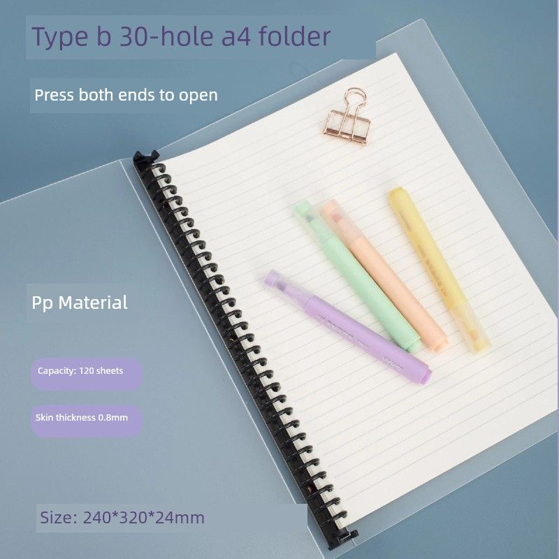 Folder Multi-Hole Matching Matte Data Loose-Leaf Core Paper