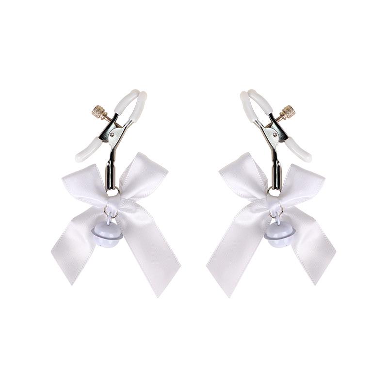 Bow Knot Bell Nipple Clamps & Anal Plugs Set – Couple's Intimate Toys Collection