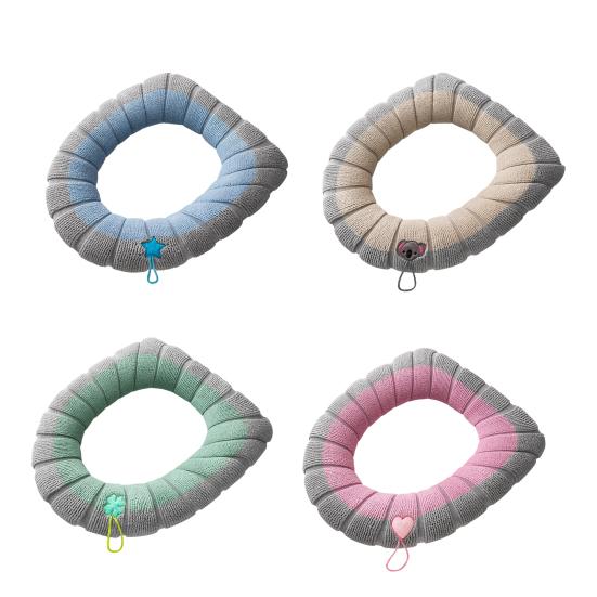 1/4Pcs Toilet Seat Covers Stretchable Thick Soft Padded Toilet Seat Warmer Cushion with Handle