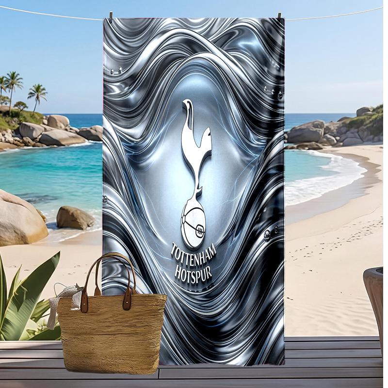 Tottenham Hotspur Printed Beach Towel Quick Dry Soft TowelPortable Large Rectangular Beach Blanket for Travel Swimming Pool