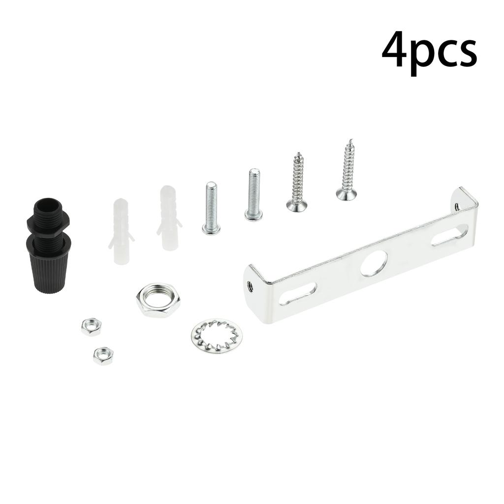4 Sets Ceiling Light Plate Kit Light Fixture Mounting Bracket Plate for Home Office Pendant Wall Light with Screw Washer Nut