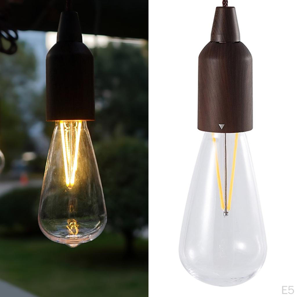 Pull Hanging Bulb Tent Camping Lamp Battery Operated