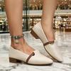 Fashion Fashion Pointed Toe Heeled Women Shoes 2025 Autumn New Shallow Sandals Elegant Soft Comfort Shoes Dress Pumps Zapatillas Mujer