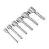 6pcs  Set DIY Leather Carft  Half  Round Punch Belt End Cutter For Home Leather Sewing(15 40mm)