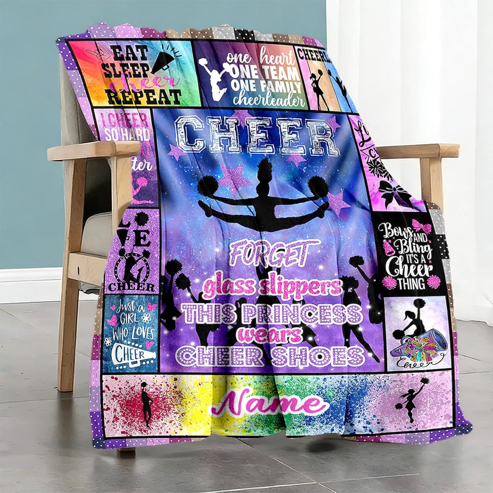 Color Customize Your Name Blanket Throw Personalized Blanket Warmthful Decor for Home Decor Livingroom Office Chair Sofa Four Seasons Multipurpose