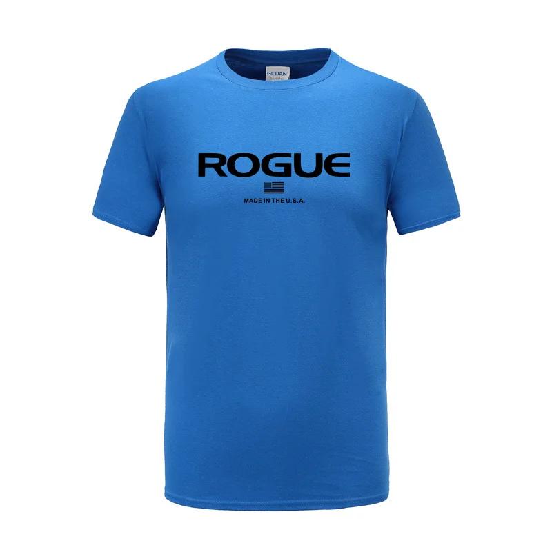 Rogue Fitness Custom Print T-Shirt for Casual Crew Neck Short-Sleeve Fashion Summer T-Shirts Tops Regular and Oversize Te