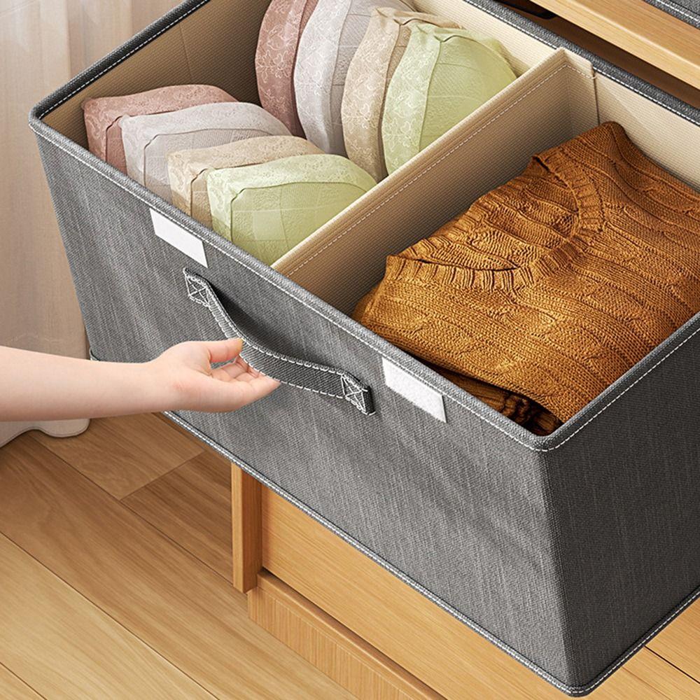 Foldable Closet Storage Container Reinforced Handles Toy Storage Organizer  Underwear Storage