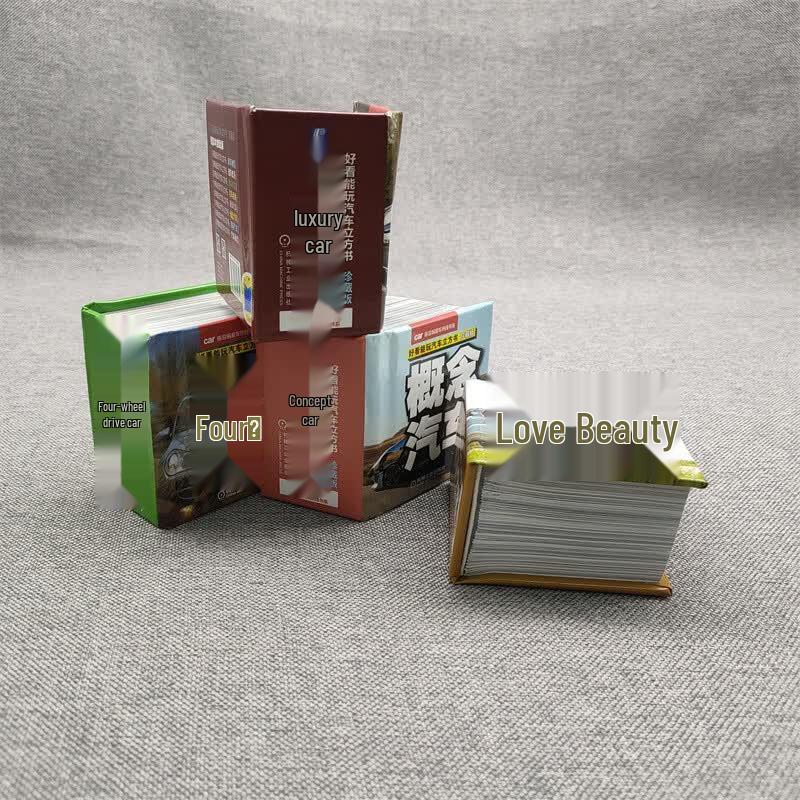 Interaktives Auto-Würfelbuch-Set