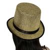 Blingbling Fedora Glitzer Hut mit kurzer Krempe für Damen Herren Foto-Requisiten Western Fedora für Parade-Shows Unisex-Trageweise