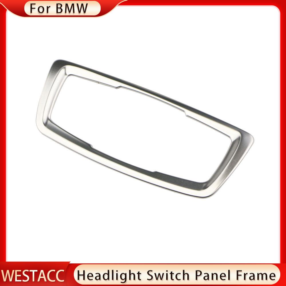 Auto Scheinwerfer Schalter Taste Rahmen Abdeckung Trim für BMW X1 F48 2016 2017 2018 X2 F39 Dekoration Aufkleber