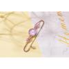 Time100 Women's Quartz Bracelet Watch Purple with Crystal Band, Waterproof, Multifaceted Glass, Gift Box