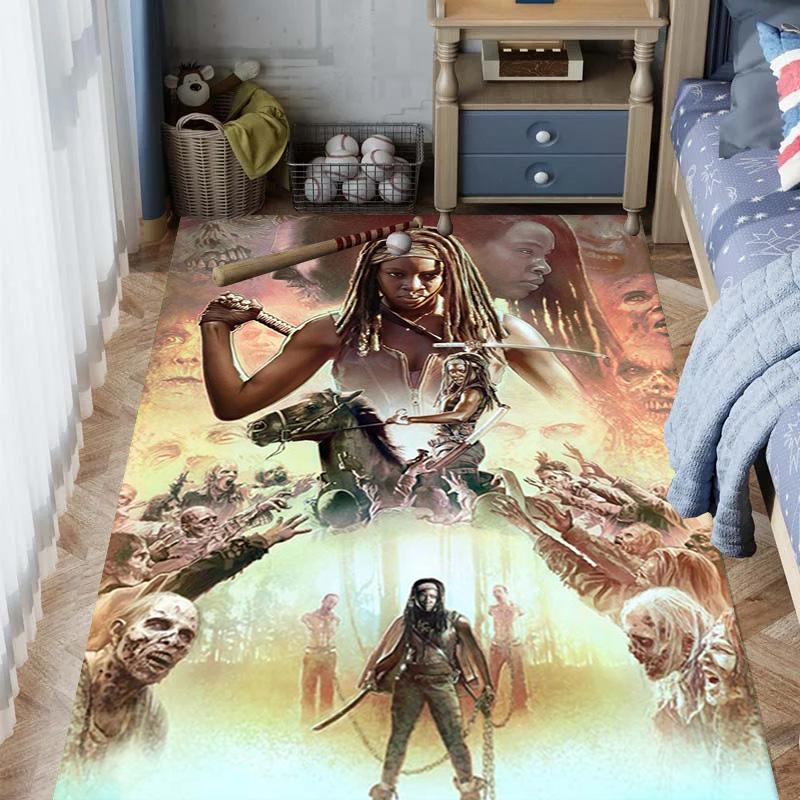 Apocalyptic Warrior Uprising Carpet Suitable for All Seasons Living Room and Bedroom Mats Doormat Office Chair Cushion Fashion