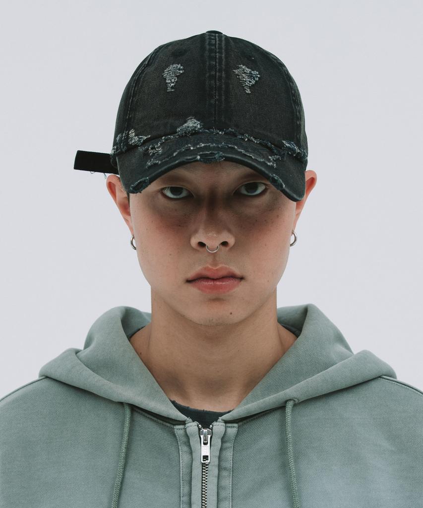 Depeugameoncheu Logo Destroyed Cap [Black]