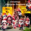 Christmas Acrylic Hanging Ornament Flat Figure Car Interior Decoration Pendant Holiday Party Hanging Decoration