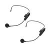 Wireless Microphone Headset Noise Reduction Rechargeable 2.4G Dual Headset Mic System for Teacher Stage