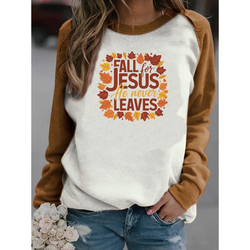 Cute cat, dog, animal Jesus 3D printed sports shirt for women's autumn shoulder long sleeved pullover Harajuku top for women's clothing