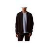 Breathable Comfortable Crew Neck Long Sleeve Jacket Men Jackets Black 40EM311-001