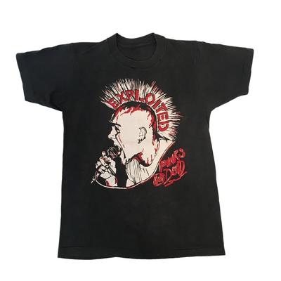 The Exploited Punks Not Dead Shirt Classic Black Unisex S-4XL