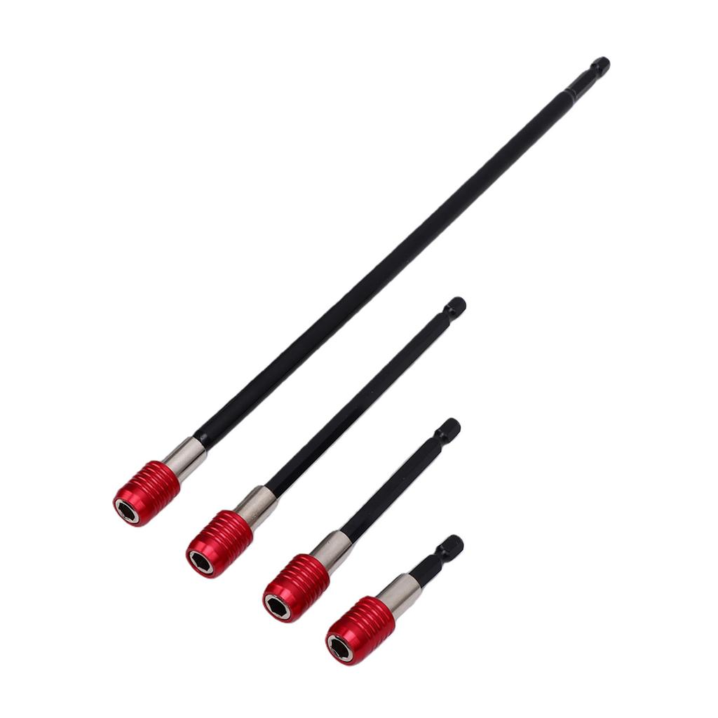 4 Pcs Magnet Bit Extended Bar Set 1 4 Inch Hex Quick Release Extended Bar for Impact Driver Drill Bits Screwdriver Nuts