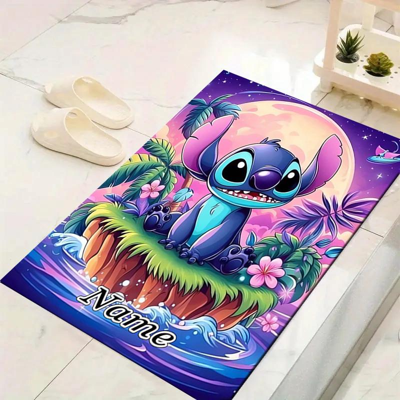 Custom 1Pc Lilo Stitch Fantasy Island Rug Office Carpet Indoor Outdoor Entrance Doormat Nonslip Soft And Comfortable Living Room D916303