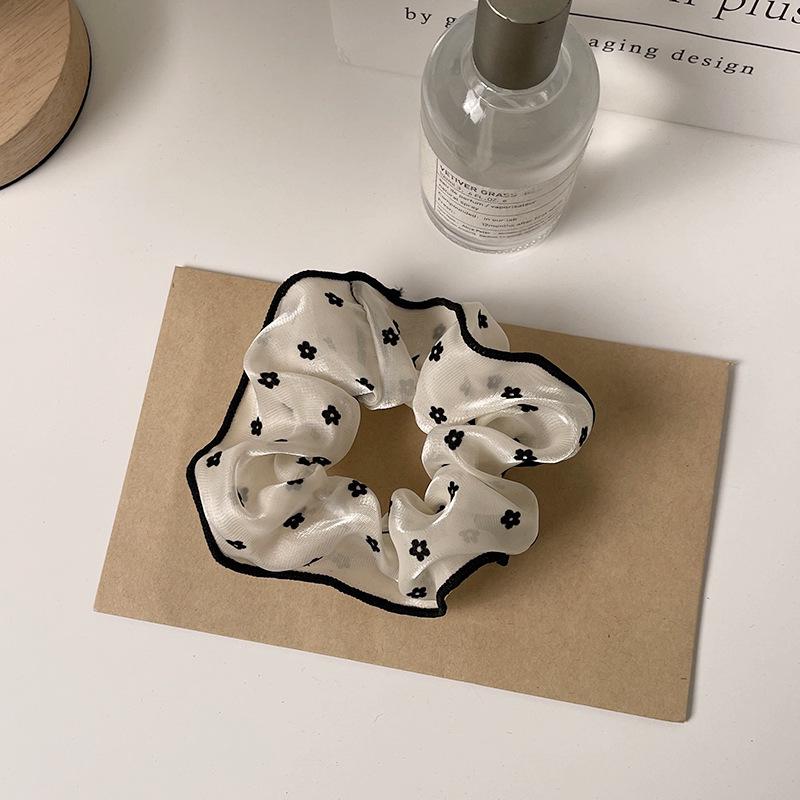 Корейский стиль Горошек Высокоэластичная Резинка для волос Цветок Аксессуар