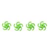4Pcs Archery Bow String Stabilizer Rubber Recurve Compound Bow Bowstring Silencer Shock Dampener Green