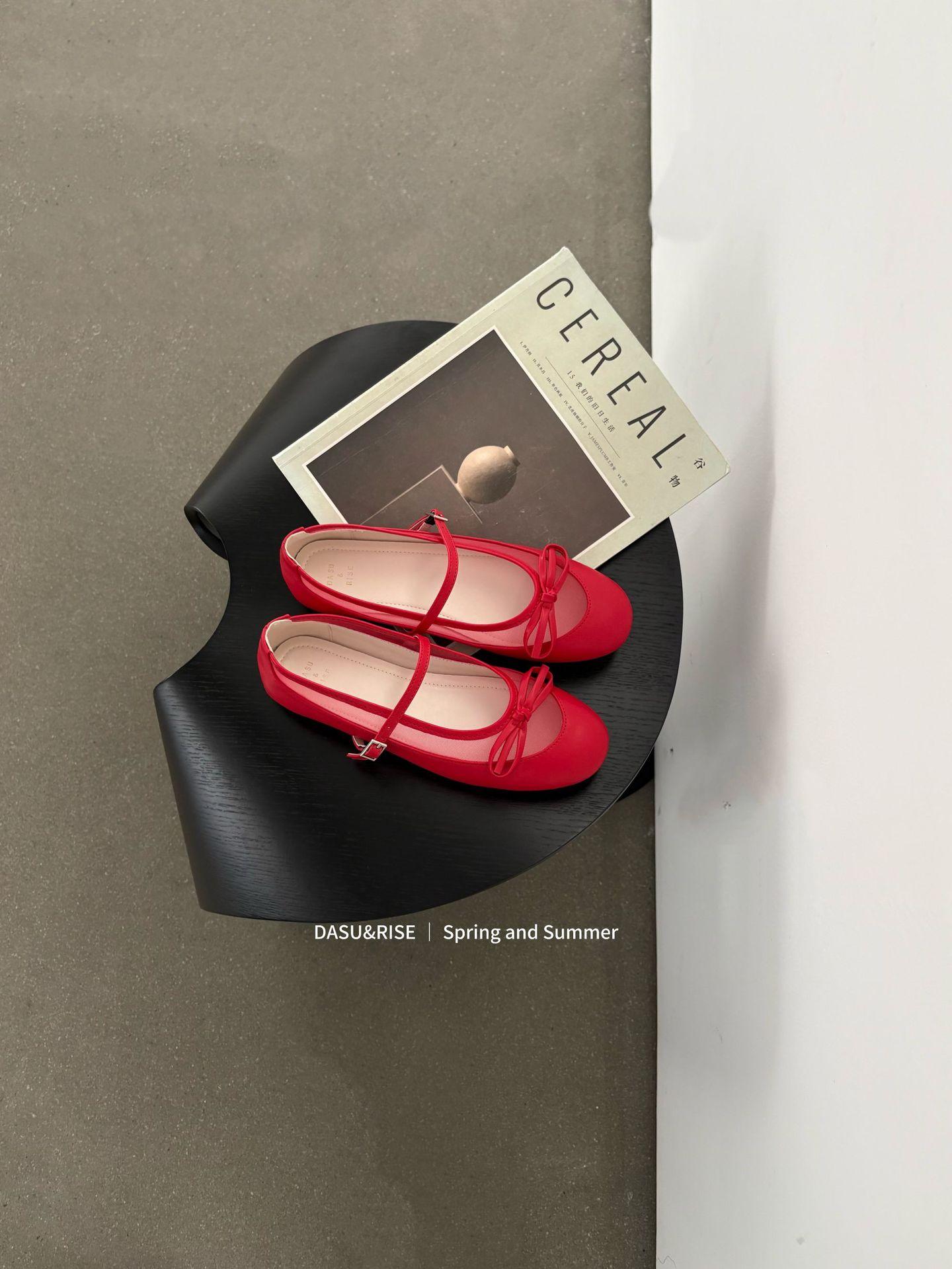 Women s Round Toe Flat French Style Elegant Pumps - Fashionable Footwear 35