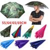 Outdoor Use Foldable Head Umbrella Hat Headwear Sun Cap Anti-Rain Anti-Sun Fishing Golf Biking Hiking Camping Shade Umbrella Hat
