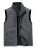 Men's Reversible Autumn/Winter Vest - Youth Outdoor Loose Fit Plus Size Sleeveless Gilet (1806A)