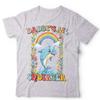 La Piccola Squirter di Papà Maglietta Divertente del Delfino Carina Arcobaleno Umorismo Adulto Meme Tee