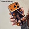 Phone Case: 2D flat lambskin suitable for iPhone 18 17 16 15 14 13 Pro protective case, 2D anime girl, Christmas and Halloween gifts