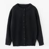 Spring Knit Top for Middle-Aged & Elderly Women - Round Neck Cardigan Sweater